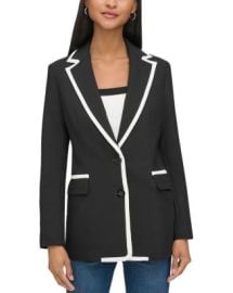 KARL LAGERFELD PARIS Piped Blazer Bloomingdales at Bloomingdales