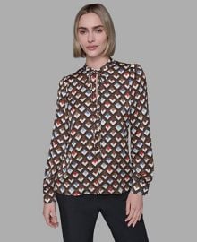 KARL LAGERFELD PARIS Women39s Long Sleeve Top - Macy39s at Macys