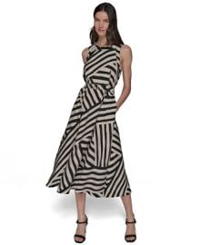 KARL LAGERFELD PARIS Womens Printed Sleeveless Dress - Macys at Macys