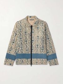 KARTIK RESEARCH Panelled Quilted Printed Silk Jacket for Men MR PORTER at Mr Porter