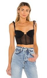 KAT THE LABEL Femme Bustier in Black at Revolve