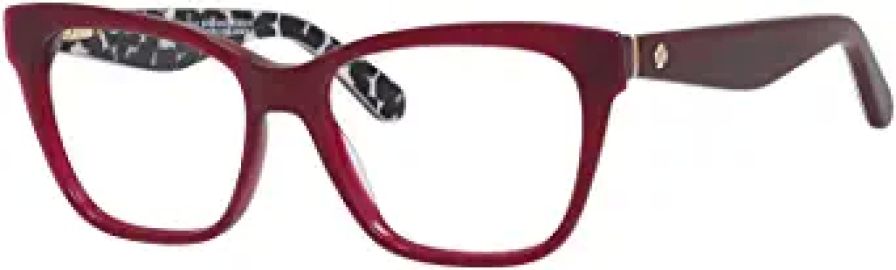 KATE SPADE Eyeglasses JOYANN 0S4P Burgundy Black Transparent at  Mens Clothing store at Amazon