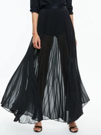 KATZ PLEATED MAXI SKIRT in BLACK ALICE OLIVIA at Alice + Olivia