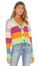 KENDALL   KYLIE Striped Cardigan in Multi from Revolve com at Revolve