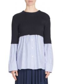 KENZO - Knit Poplin Top at Saks Fifth Avenue