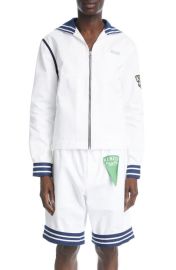 KENZO Sailor Logo AppliquCotton Jacket at Nordstrom