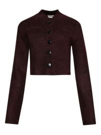 KHAITE Ello button-front long-sleeve Jacket Purple at Farfetch