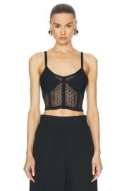 KHAITE Feli Bustier Top in Black FWRD at FWRD