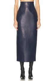 KHAITE Loxley Skirt in Dark Navy FWRD at FWRD