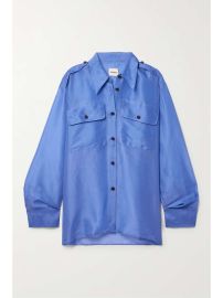 KHAITE Missa oversized silk-organza shirt NET-A-PORTER at Net a Porter