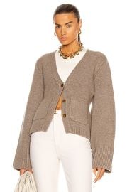 KHAITE Scarlet Cardigan in Barley FWRD at FWRD