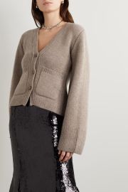 KHAITE Scarlet cashmere cardigan NET-A-PORTER at Net a Porter