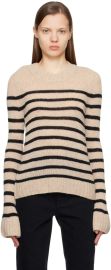 KHAITE Taupe The Tilda Sweater SSENSE at Ssense