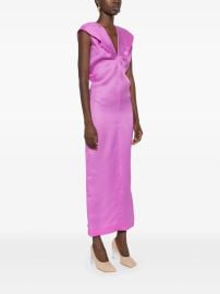 KHAITE The Ima Silk Dress Pink at Farfetch
