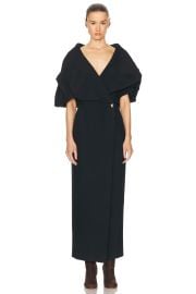 KHAITE Truman Dress in Black FWRD at FWRD