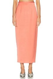 KHAITE Winton Skirt in Dahlia FWRD at FWRD
