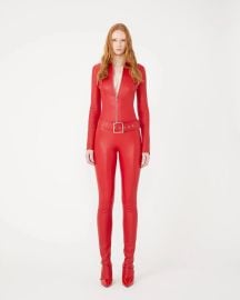 KILL Jumpsuit in Stretch Leather Jean Claude Jitrois at Jitrois