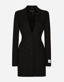 KIM DOLCEampGABBANA Single-breasted technical jersey Turlington jacket in Black for Women DolceampGabbana US at Dolce & Gabbana