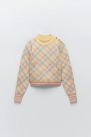 KNIT ARGYLE SWEATER   United States at Zara