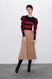 KNIT SWEATER WITH STRIPES at Zara