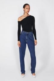 KNIT TOP WITH ASYMMETRIC NECKLINE at Zara