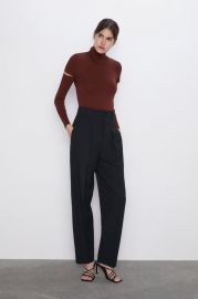 KNIT TOP WITH SLITS at Zara