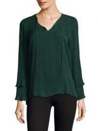 WornOnTV: Heather’s green bell sleeve top on Life in Pieces | Betsy ...