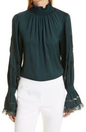 KOBI HALPERIN Elsie Stretch Silk Blouse at Nordstrom