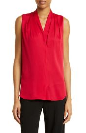 KOBI HALPERIN Mila Sleeveless Stretch Silk Blouse at Nordstrom