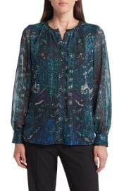 KOBI HALPERIN Shai Abstract Print Blouse at Nordstrom