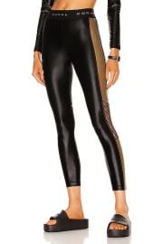 KORAL Emblem Infinity High Rise Cropped Legging in Black Coriander FWRD at FWRD