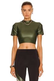 KORAL Stella Infinity Crop Top in Juniper FWRD at FWRD