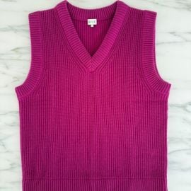 KULE Sweaters Kule Woolcashmere Ribbed Sweater Vest In Magenta S Poshmark at Poshmark