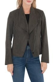 KUT from the Kloth Carina Faux Suede Drape Moto Jacket at Nordstrom