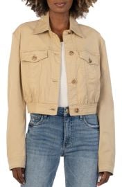 KUT from the Kloth Rumi Crop Denim Trucker Jacket at Nordstrom