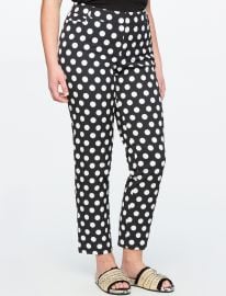 Kady Fit Printed Crepe Pant at Eloquii