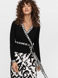 Kady Knit Wrap Top at Diane von Furstenberg