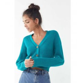 Kai Cropped Cardigan at Urban Outfitters