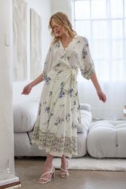 Kaila Wrap Midi Dress  at lilyful.com