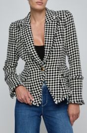 Kaisley Fray Hem One-Button Blazer at Nordstrom