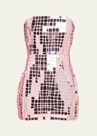Kaleido Strapless Mini Dress at Bergdorf Goodman