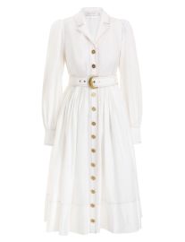 Kaleidoscope Midi Shirt Dress Cream Online  Zimmermann at Zimmermann