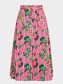 Kali C Skirt in Pivoines Stripe SALONI at Saloni