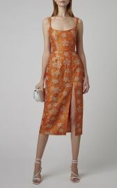 Kanara Embroidered Silk Midi Dress by Markarian at Moda Operandi