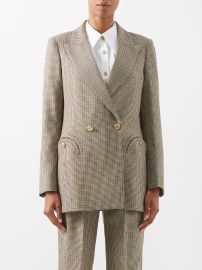 Kaos houndstooth wool twill suit jacket by Blaze Milano at Matches