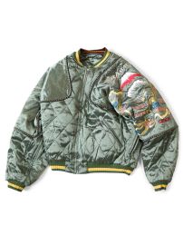 Kapital Kapital Japan Rayon-Satin Quilting Sham Bomber Jacket Grailed at Grailed