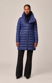 Karelle Sustainable slim-fit lightweight down coat with hood Soia amp Kyo US at Soia and Kyo