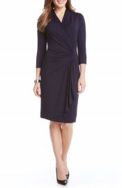 Karen Kane Cascade Faux Wrap Dress  Women    Nordstrom at Nordstrom