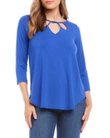 Karen Kane Cutout Shirttail Top Bloomingdales at Bloomingdales