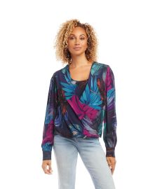 Karen Kane Drape Front Top com at Zappos